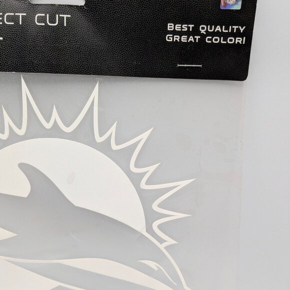 NFL Miami Dolphins Perfect Cut Decal 8"x8" - Picture 4 of 6